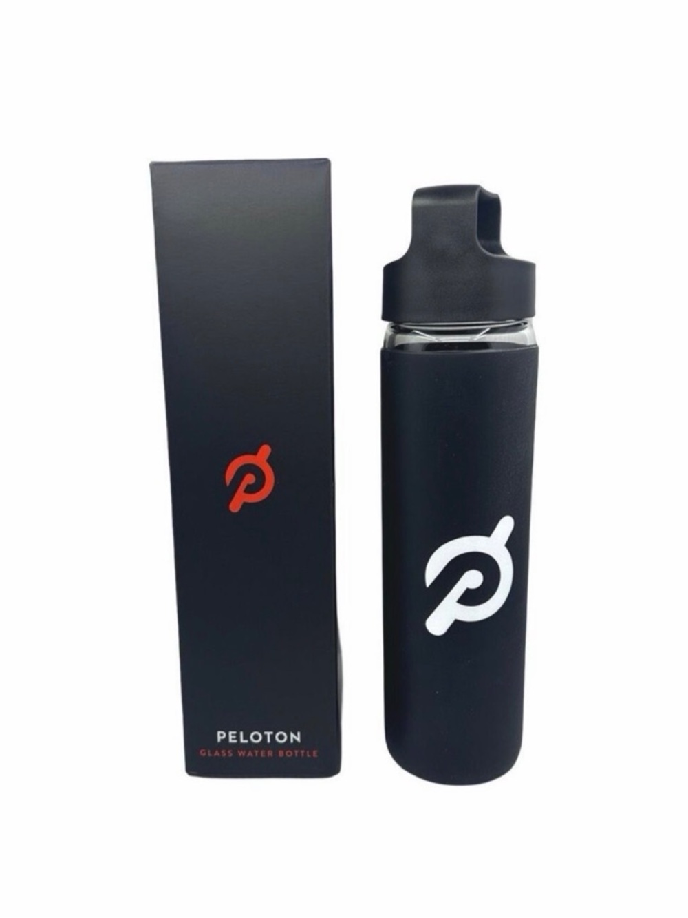 Peloton Non-Slip 16 oz Glass Water Bottle